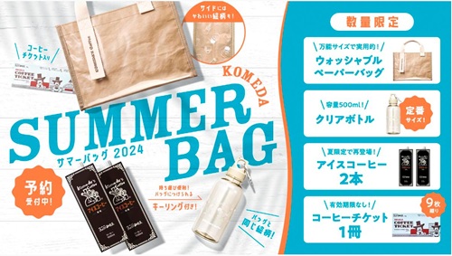 コメダ珈琲夏の福袋サマーバッグ