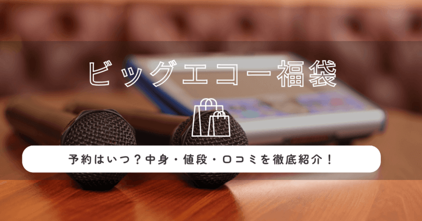 ビックエコー福袋2026はいつから？予約・販売スケジュールまとめ！