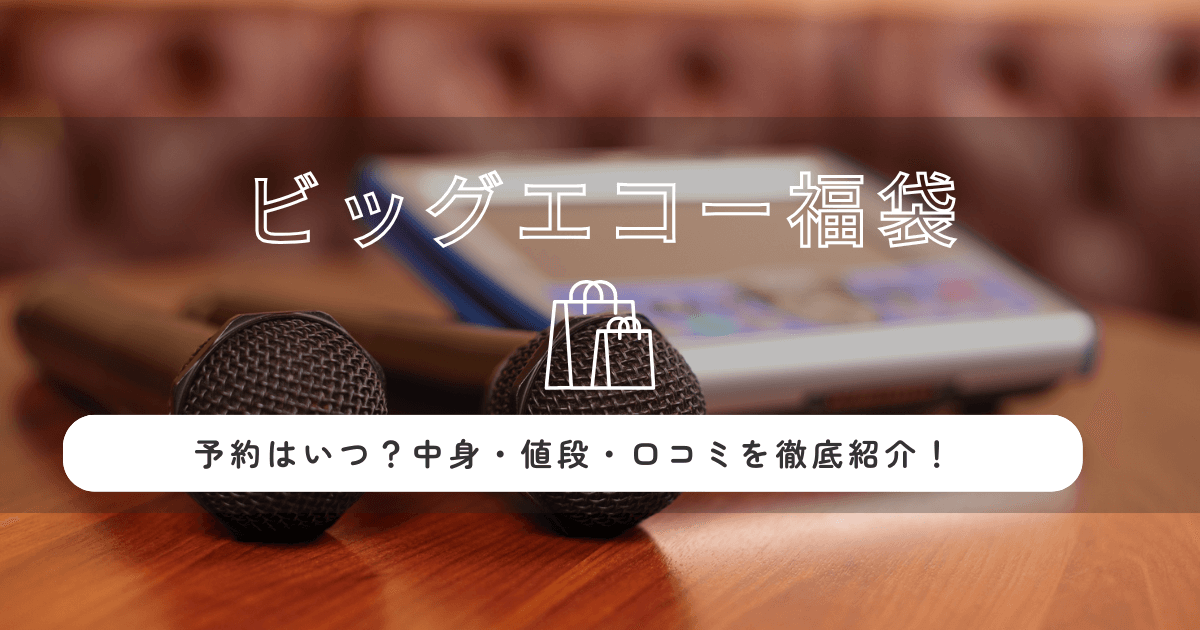 ビックエコー福袋2026はいつから?予約・販売スケジュールまとめ!